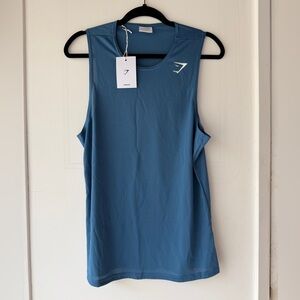 Gymshark Men’s Blue Athletic Workout Tank Top Small NWT